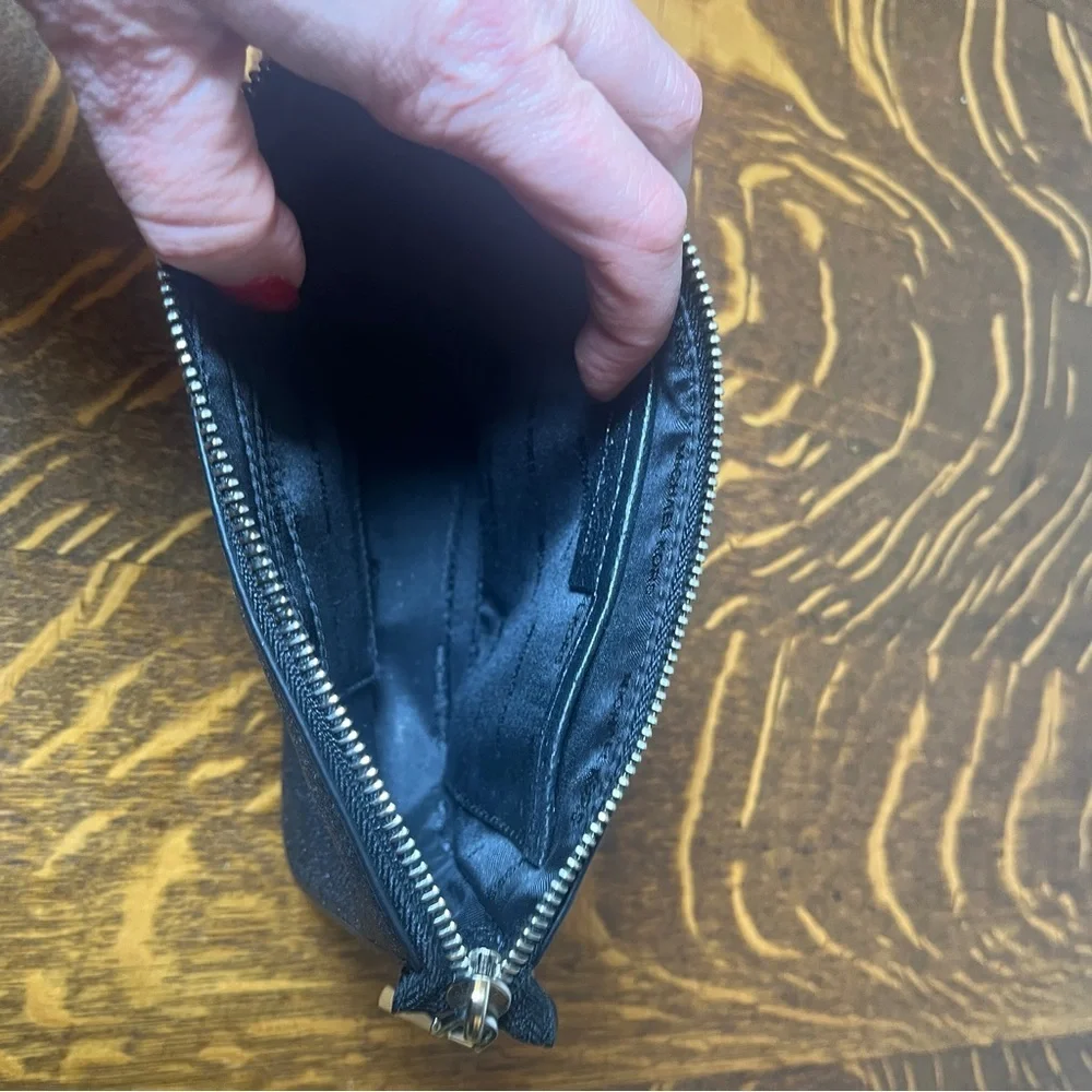 Michael Kors Black Sparkly Leather Chain Small Shoulder Bag - Picture 6 of 8